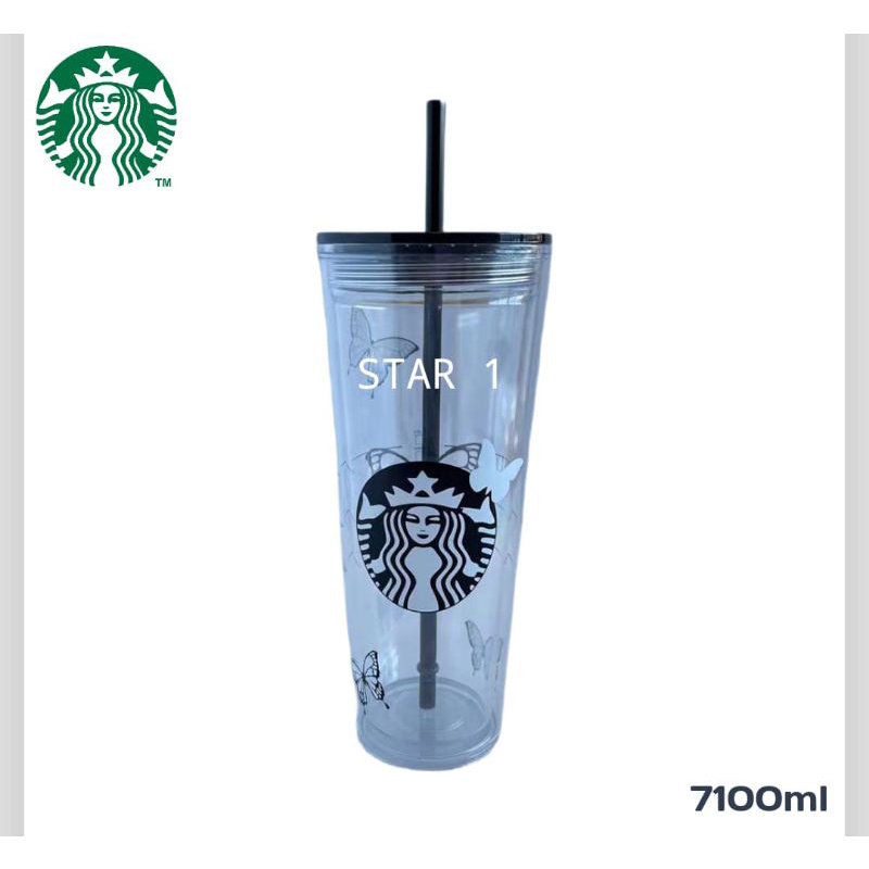 (New Model) Starbucks Tumbler Reusable Water Bottle 710ml