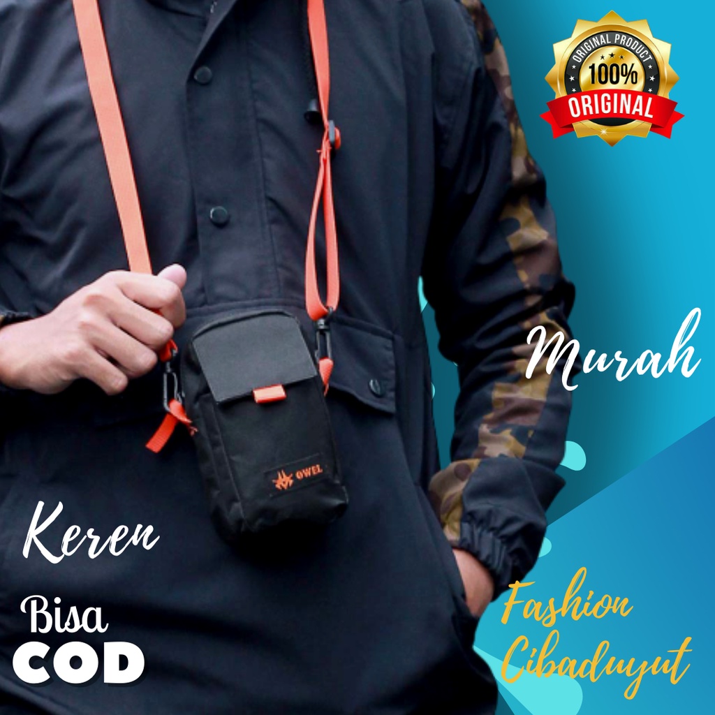 Tas Dompet HP Pria Kalung Murah Sako Wallet Card KTP Waterproof Anti Air Ringan