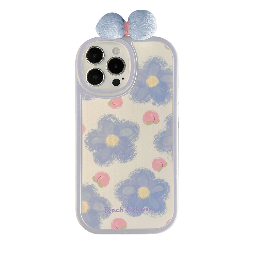 Case TPU Motif Lukisan Minyak Peach Untuk iPhone 11 7Plus 8Plus Xr xs Max 13 12 Pro Max 13promax 12 8 xs 11