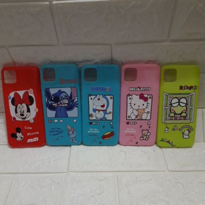 silikon case  hp realme C11 karakter cewe