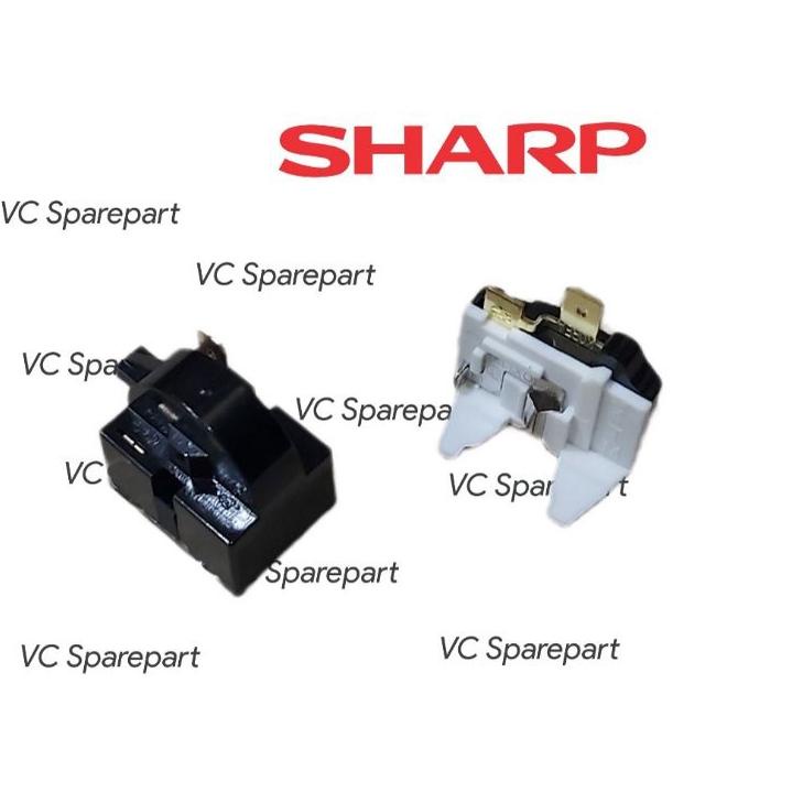 Sangat Nyaman.. [ 1 Set ]RELAY PTC OVERLOAD KULKAS SHARP 1 PINTU