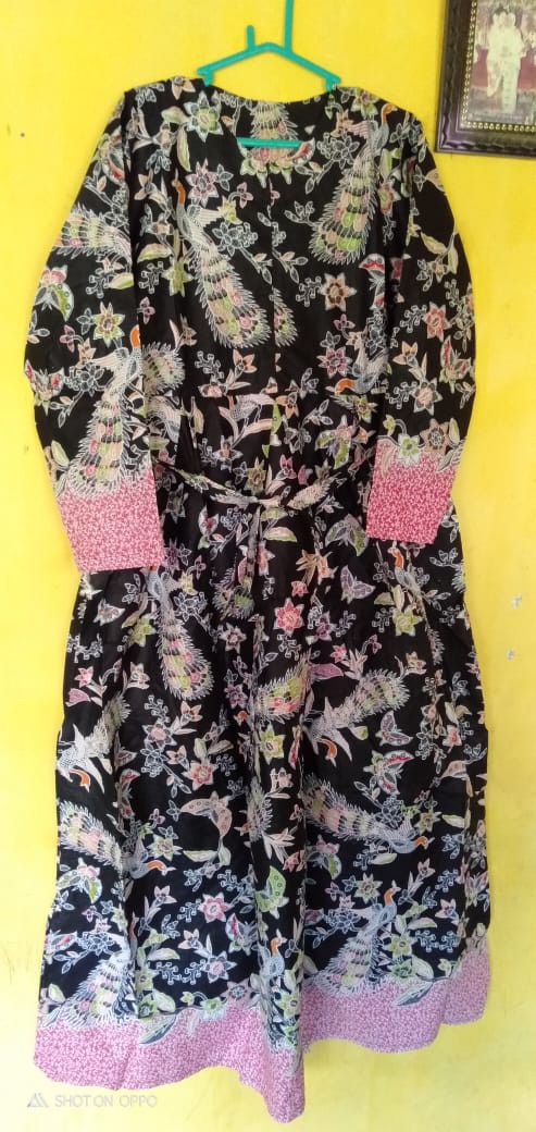 Batik Couple Jumbo Ld 104 Ld 120 Maura Sania Ruffle Ori Ndoro Jowi Dnt Size M L Xl Xxl All Size