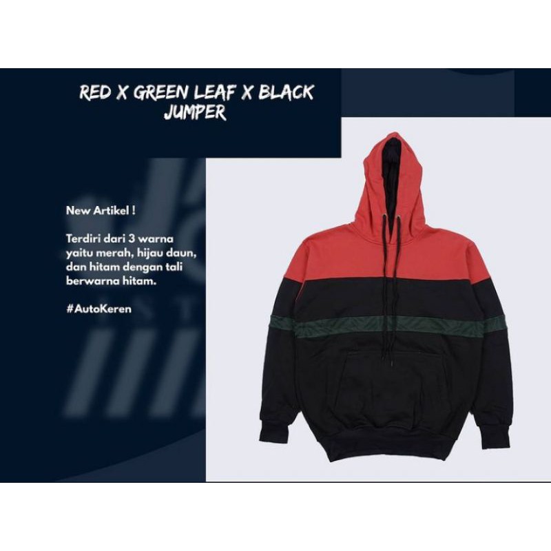 

RED X GREEN LEAF X BLACK JUMPER