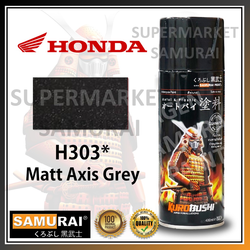 Samurai Paint H303* Warna Matt Axis Grey Cat Pilox HONDA