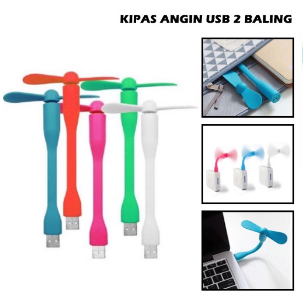 Kipas Angin USB Untuk Di batery Bank, Komputer, Laptop DLL