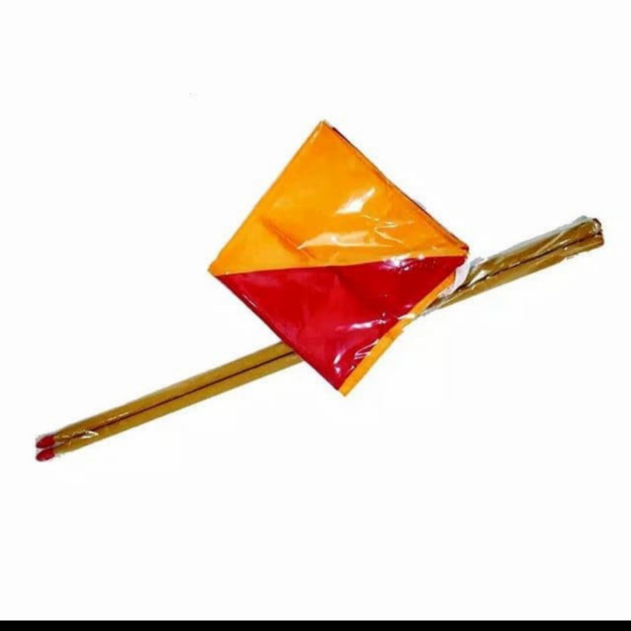 

Semaphore bendera dan tongkat set pramuka atk stationery bendera