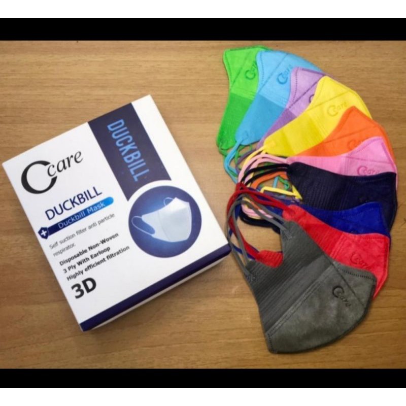 Masker Duckbill 3ply Warna Warni DUCKBILL MASK 3 PLY ORIGINAL Kn95 Kf95 Mouson Evo Sensi Dewasa
