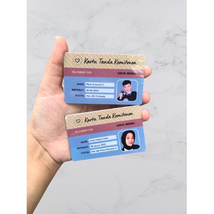 

[1PCS] Kartu Tanda Pacaran | ID Card Custom | Kartu Nama | Kartu Identitas Grosir & Ecer | ID Card