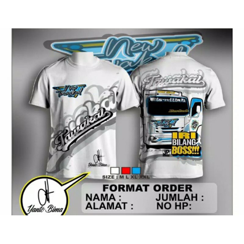kaos truk new tawakal 5 ttd bang yanto truck lovers premium Quality
