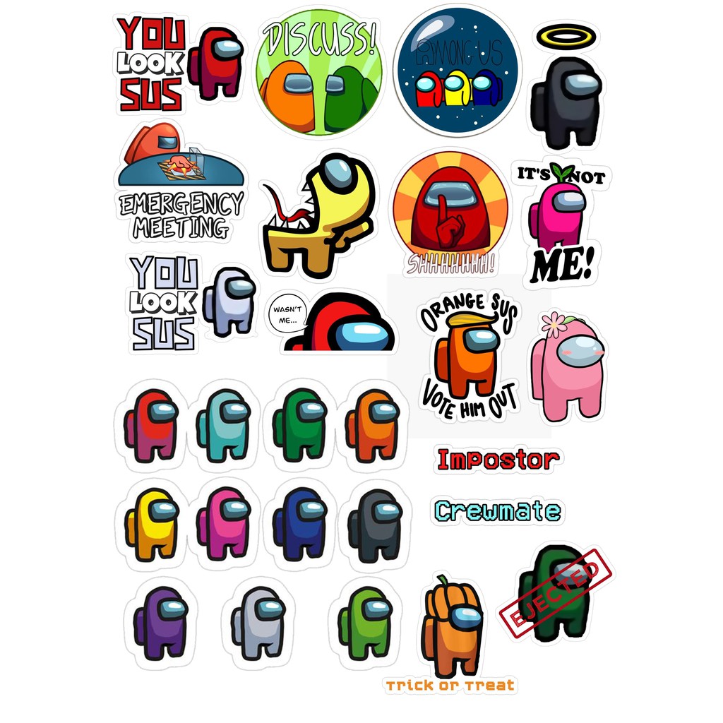 Jual Among Us stiker pack 1 | Shopee Indonesia