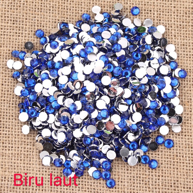 Bahan Blink-Blink 3mm isi+-1000pcs Bahan DIY Handmade Case nail art rhinestone 3mm acc henna