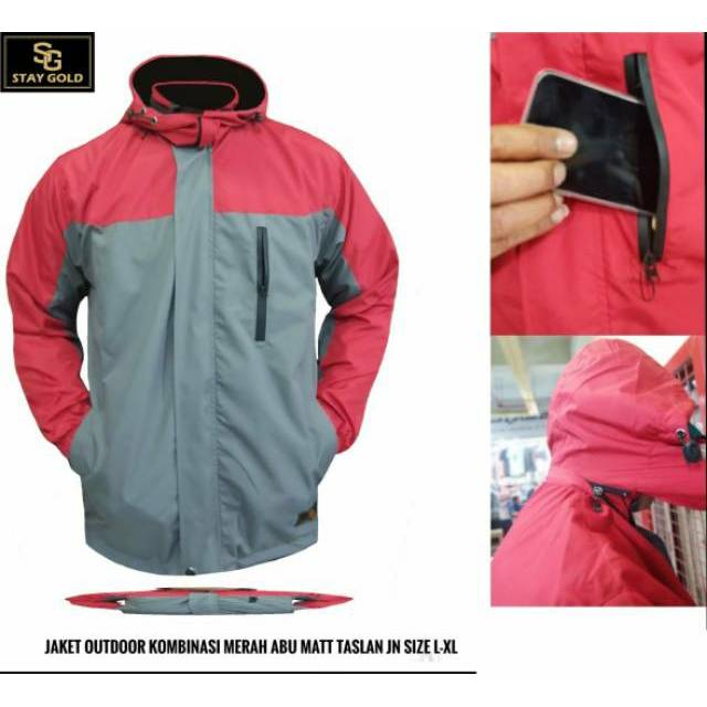 Jaket waterproof / jaket gunung / jaket motor