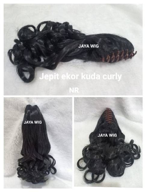 JEPIT EKOR KUDA /PONITAIL JEPIT/JEPIT RAMBUT CURLY/JEPIT WIG/WIG JEPIT /JEPIT RAMBUT PALSU