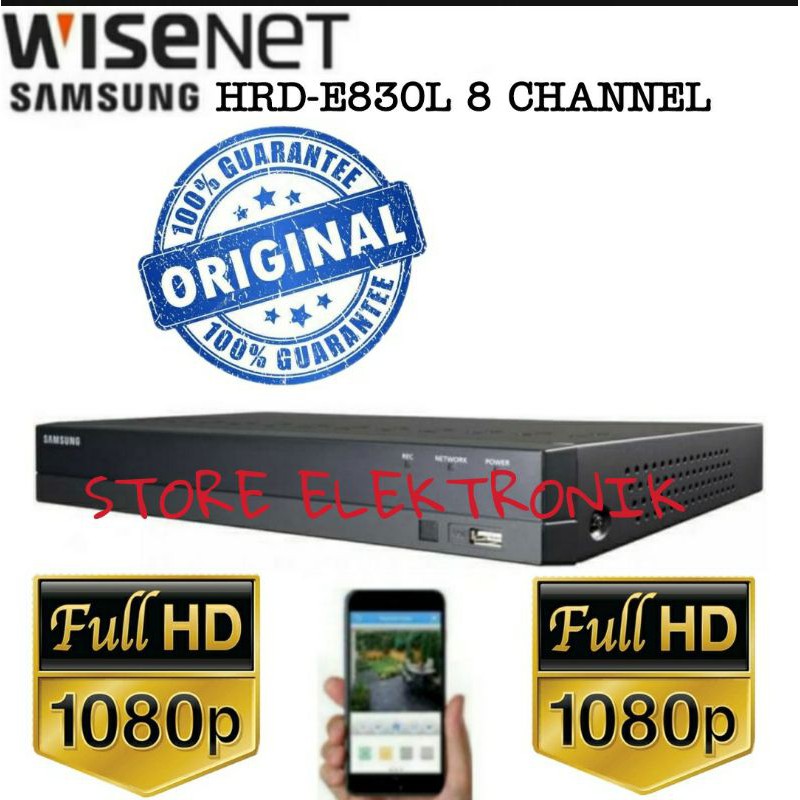 Paket Cctv Samsung Dvr 8 Chn 8 Cctv Outdoor Original Samsung FULL HD 1080