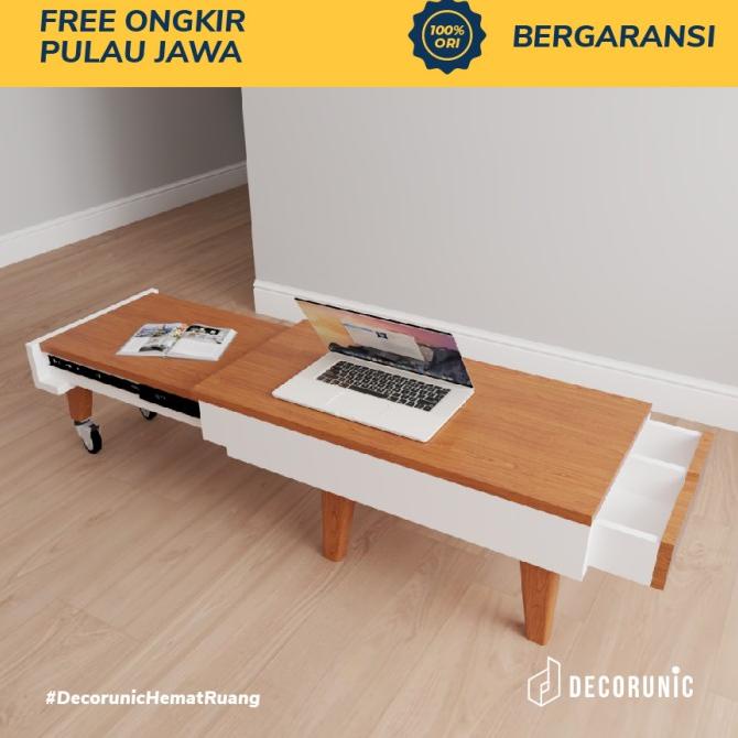 Meja Belajar Lesehan Minimalis Modern Coffee Table 80x40