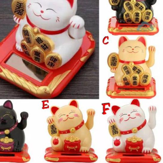 ➨ Kucing keberuntungan mini / patung kucing hoki ◙