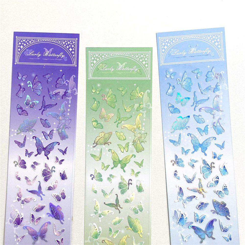 R-flower Butterfly Sticker Hadiah Natal Album Foto Alat Tulis Stiker Hias