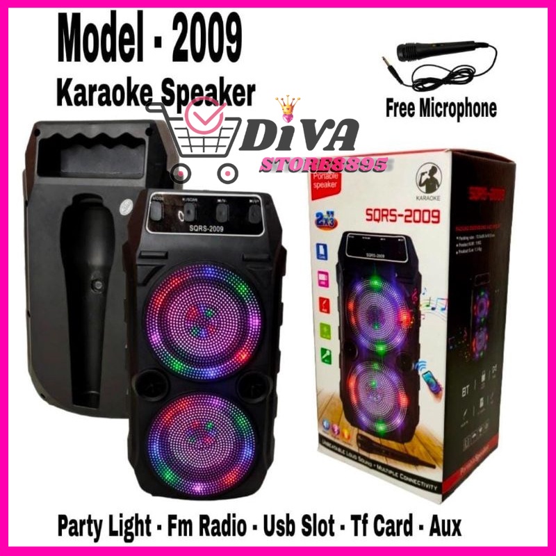 SQ 2009 speaker bluetooth + mic karaoke SQ 2009 speaker bluetooth MURAH GROSIR