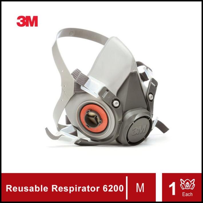 3M Half Facepiece Reusable Respirator 6200 (Masker 3M 6200)
