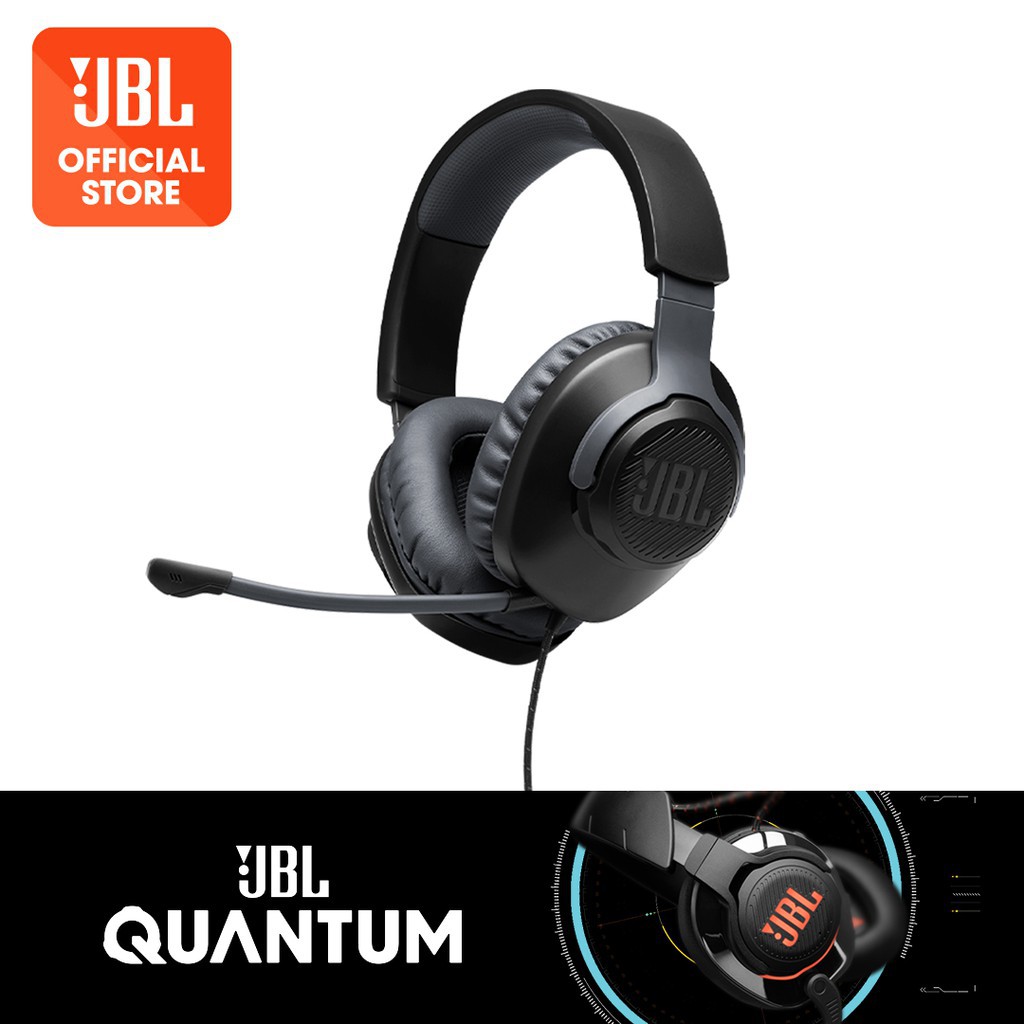 JBL Quantum 100 / Q100 Wired Over Ear Gaming Headset Headphone Resmi