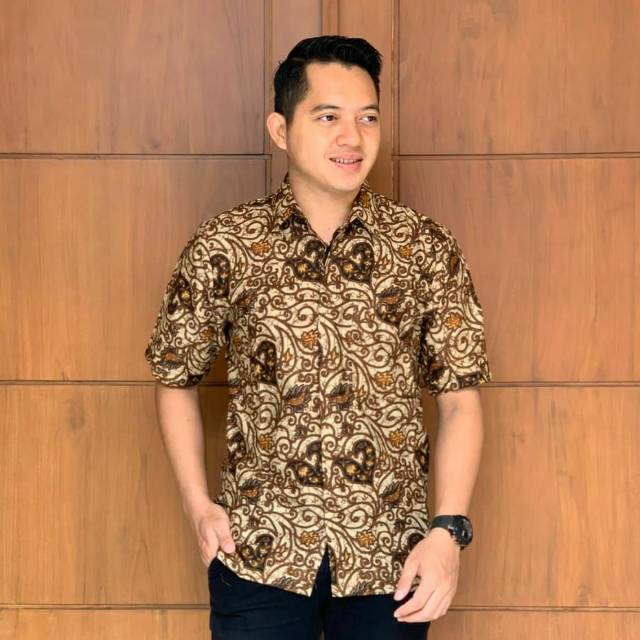 kemeja batik pria lengan panjang - motif terbaru - kemeja seragam formal batik pekalongan