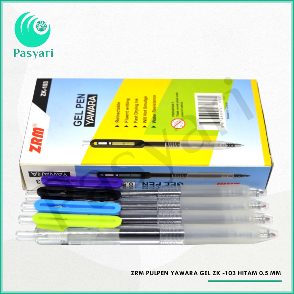 

ZRM Pulpen Yawara Gel ZK -103 Hitam 0.5 mm