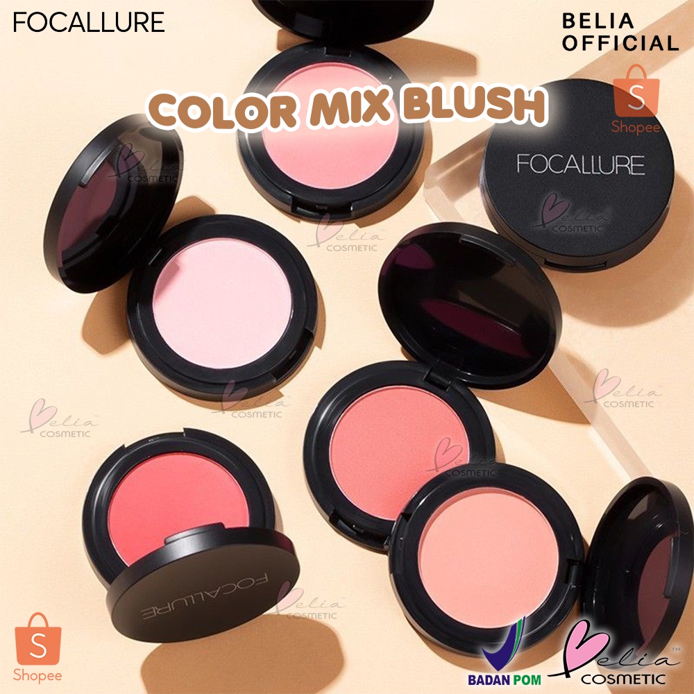 ❤ BELIA ❤ FOCALLURE Color Mix Blush On FA25 | Blush | Perona Wajah | BPOM