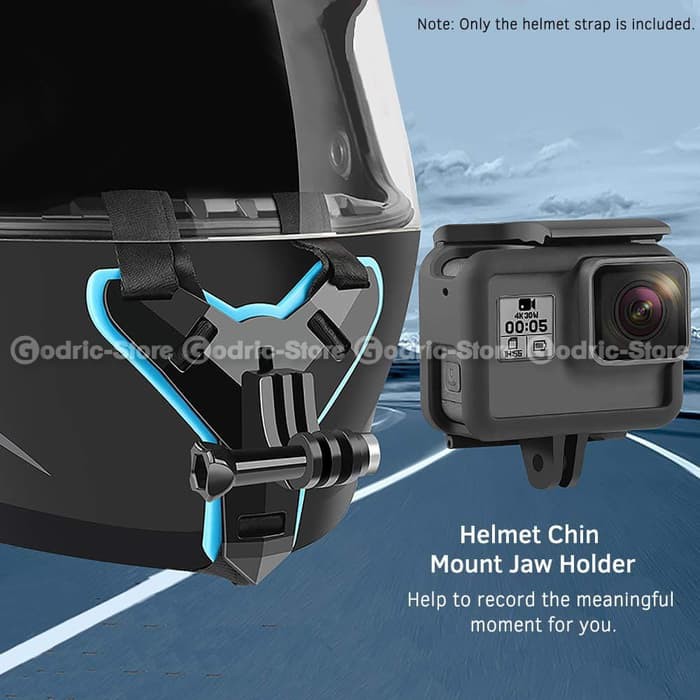 Helmet FIX CHIN Mount Helm Bike Motovlog Action Cam GoPro