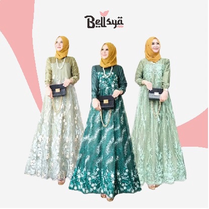 Baju Muslim Wanita/ Pakaian Muslim/ Gamis Wanita/ Busana Wanita Murah / Gamis Ibu / Gamis Lebaran 20