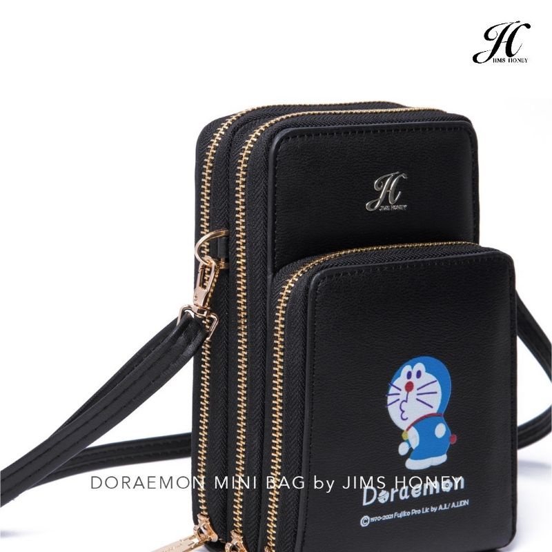 JIMS HONEY DORAEMON MINI BAG ORI TAS SELEMPANG WANITA KECIL IMPOR FASHION CEWEK KOREA TEMPAT HP BOX LUCU