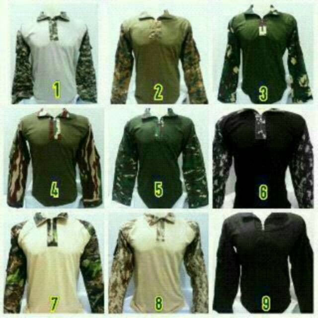 Kaos BDU panjang#kaos army