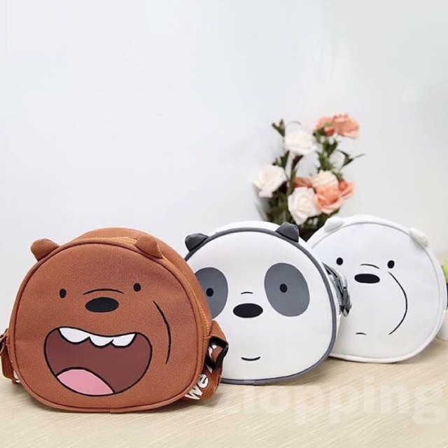 MINISO We Bare Bears / WBB - Tas Selempang We Bare Bears