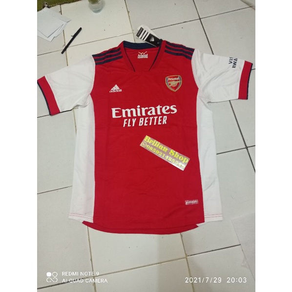 Jual Jersey Arsinal Home Sablon Nama Dan Nomor Punggung Shopee Indonesia