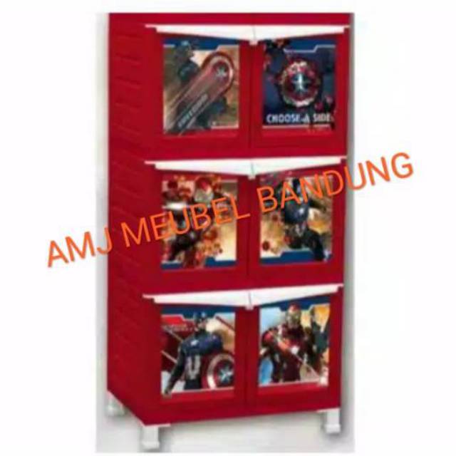 LEMARI PAKAIAN SERBAGUNA PLASTIK NAPOLLY MURAH BANDUNG BISA GOSEND