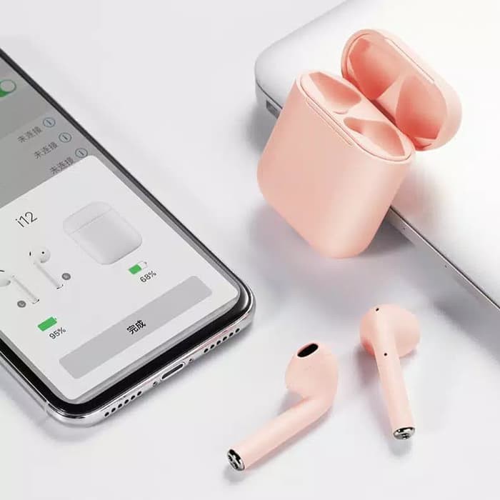 Headset Bluetooth i12 MACARON / i12s Wireless inpods 12 v5-1