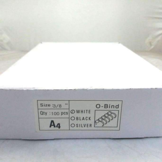 

spiral kawat jilid A4 3/8 hitam / putih