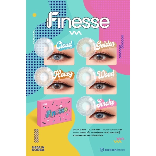 Softlens X2 FINESSE DIA 14.2MM / FREE LENSCASE - KASIMURA