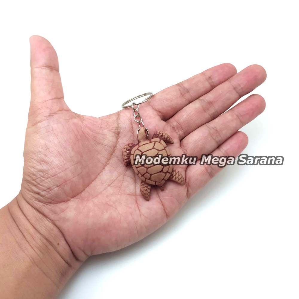 Paket isi 10 pcs - Gantungan Kunci Miniatur Kura Kura dari Fiberglass
