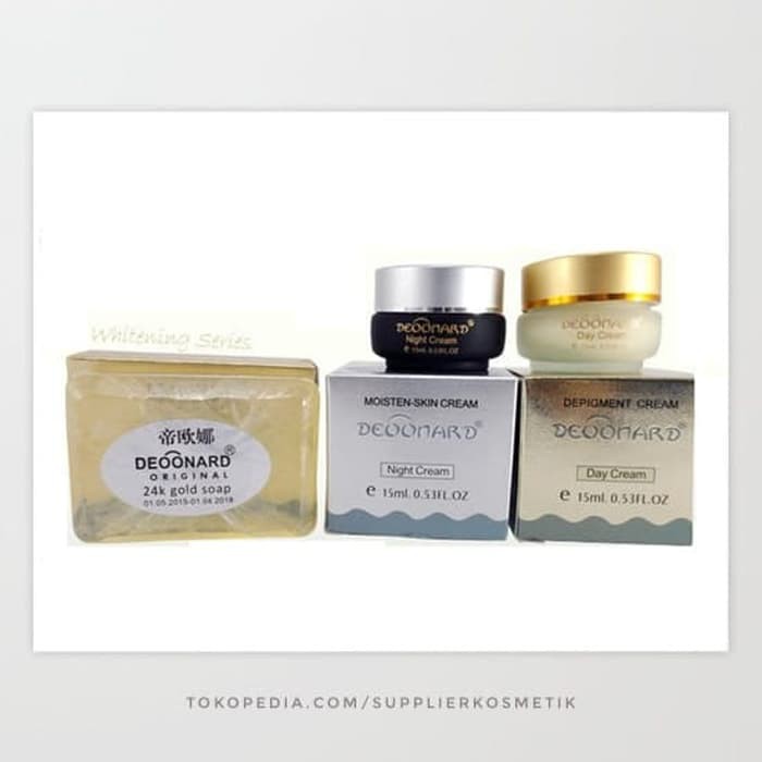 CREAM DEOONARD GOLD SET + SABUN DEOONARD GOLD