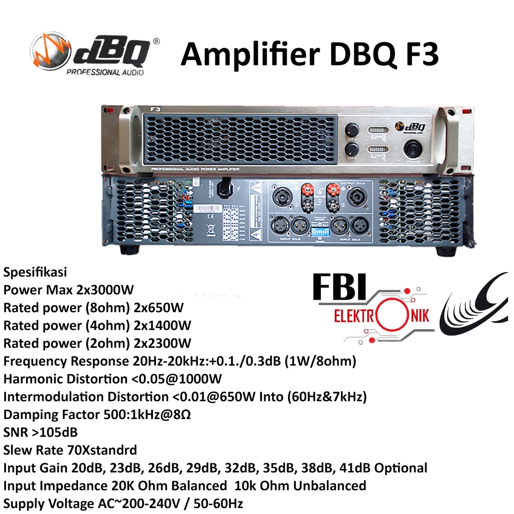 POWER AMPLIFIER DBQ F3