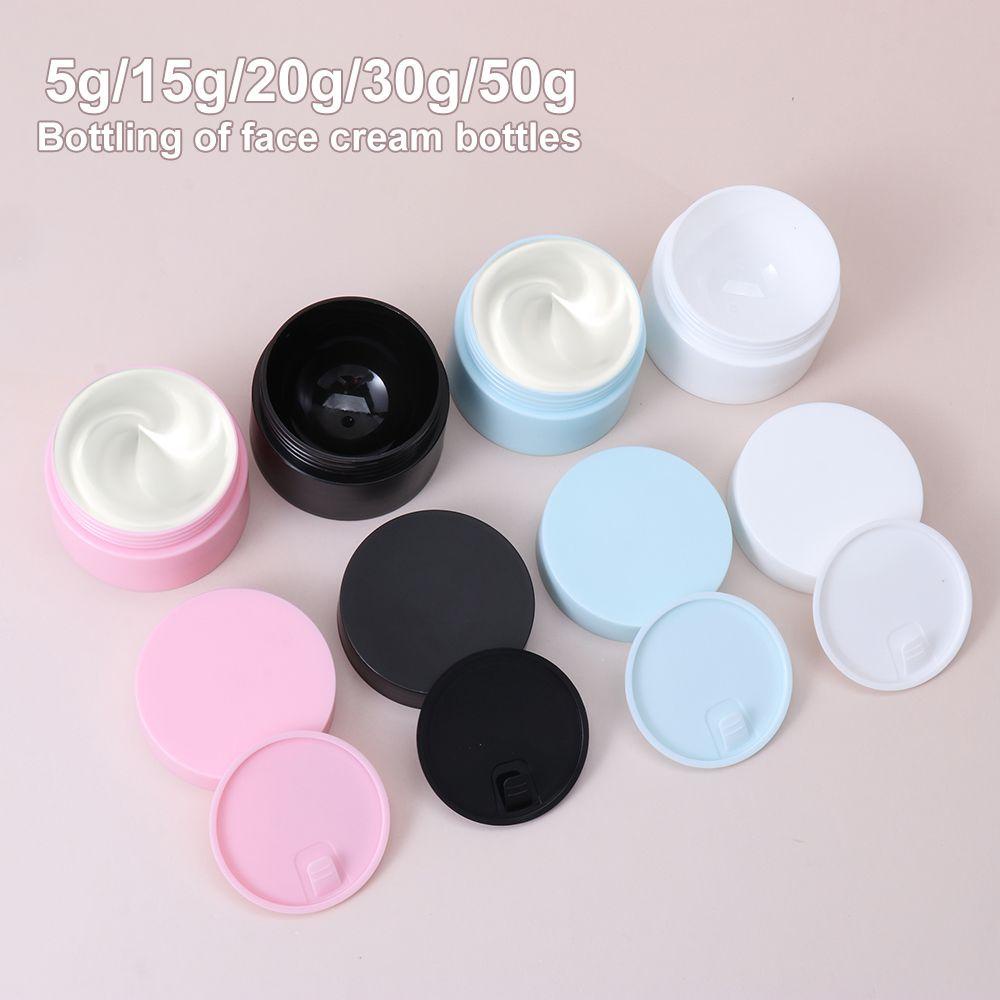 Chookyy 1Pcs Makeup Jar Botol Travel Plastik Kosmetik Kotak Plastik Cream Jar