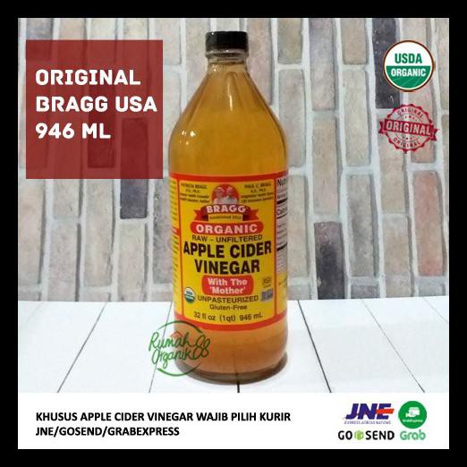 

Promo Organic Apple Cider Vinegar 946Ml By Bragg (Cuka Apel Bragg)