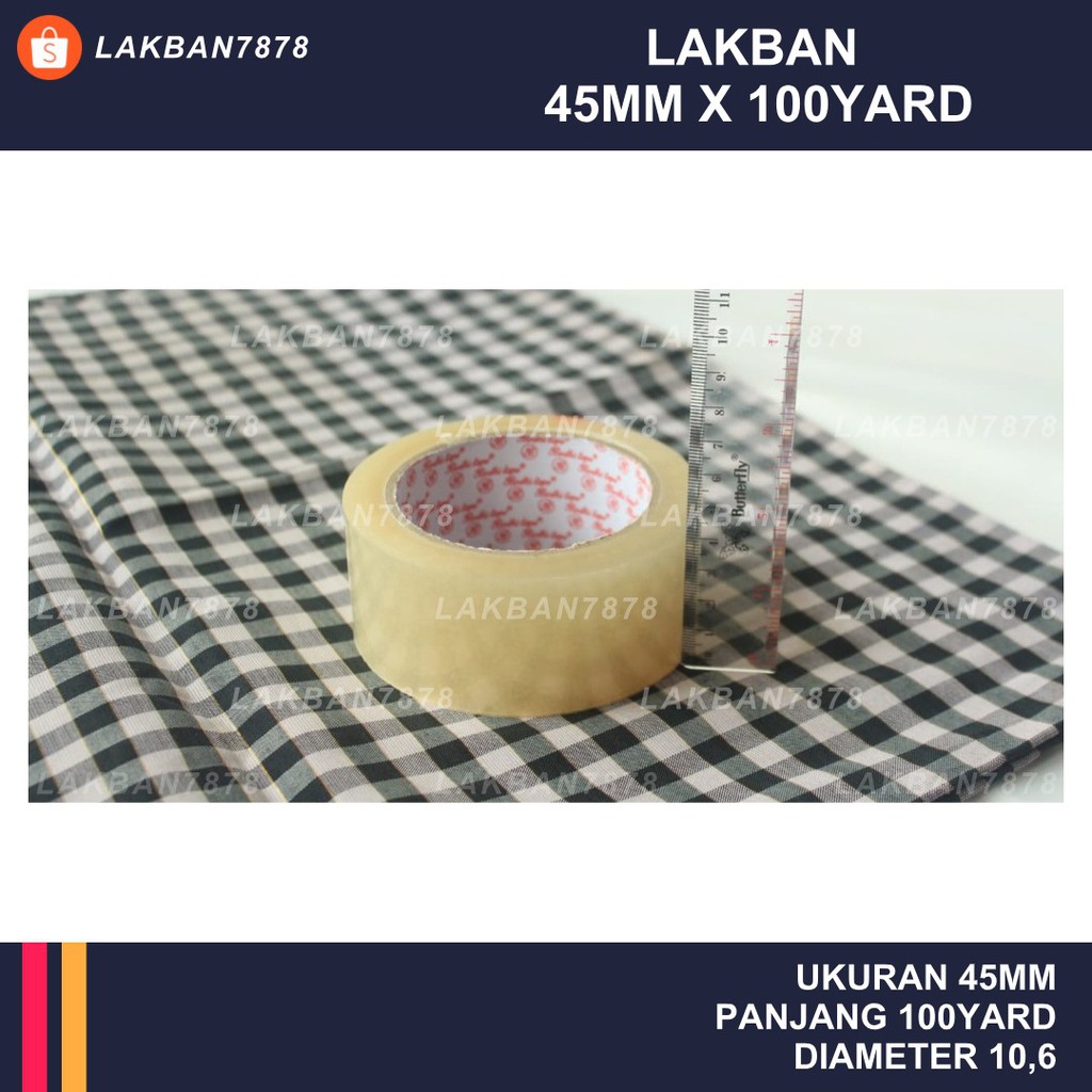 

Lakban 45x100yard 45mmx100yard Murah Bukan Daimaru Diameter 10,6