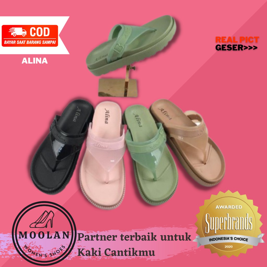 Sendal jepit cewek cewe wanita premium import empuk bahan terbaik murah