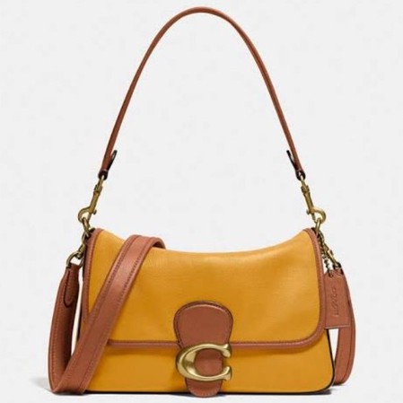 Coach Soft Tabby Shoulder Bag In Colorblock - Buttercup Multi(C5261)