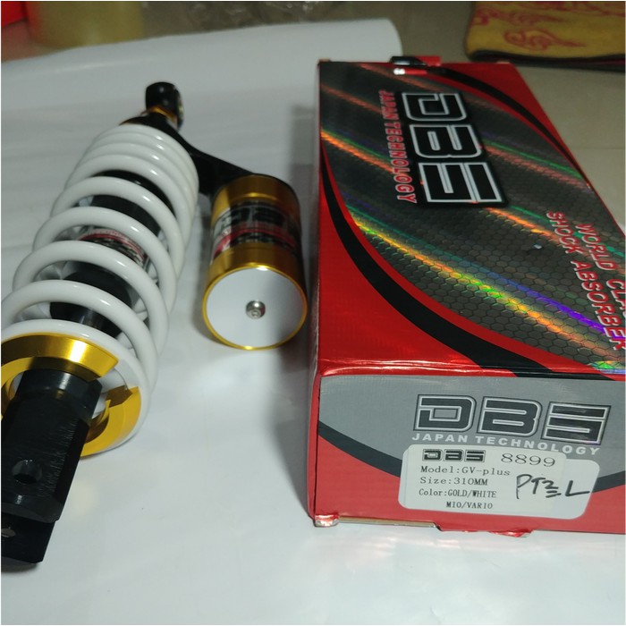 SALE -  Sok &amp; ShockBreaker Belakang Tabung Variasi Mio Beat DLL DBS Putih Matic