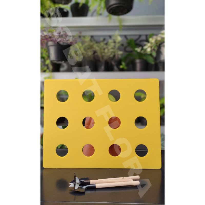 TUTUP BAKI HIDROPONIK 12 LUBANG