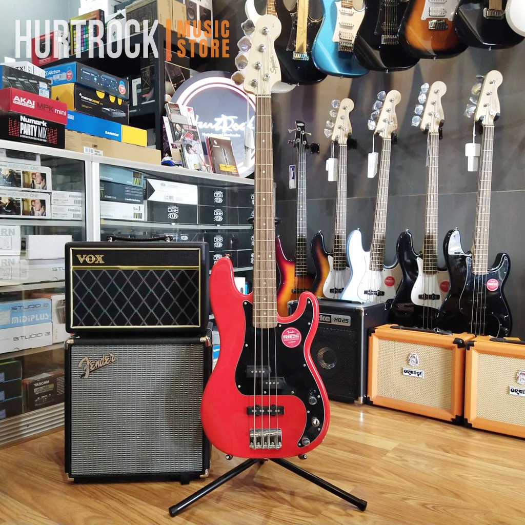 Squier Affinity Precision PJ Bass Laurel FB Race Car Red