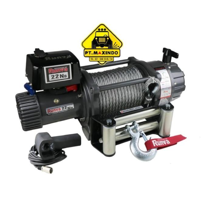 Runva 22Nb Electric Winch 24 Volt Kapasitas 10 Ton Heavy Duty