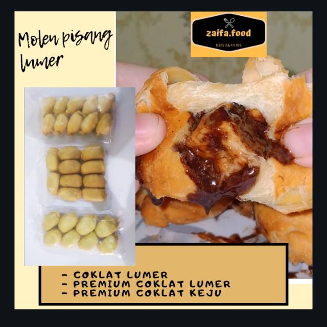 

Molen pisang coklat lumer / molcok premium / molen pisang coklat keju / molcok lumer
